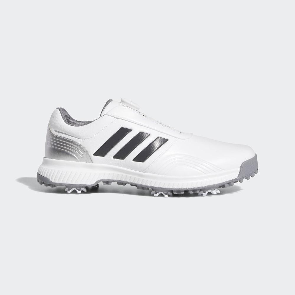 Adidas Men's CP Traxion Boa Golf Shoes White/Grey/Silver Metal Ireland BB7906